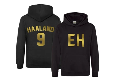 MVPRINTS Kids Haaland Hoodie, No 9 hoodie, Footballer Hoodie Boys Hoodie Girls Hoodie Cit