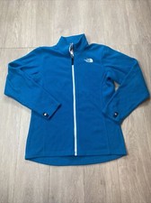 The North Face Girls Fleece Jacket XL Youth Blue Full Zip Light