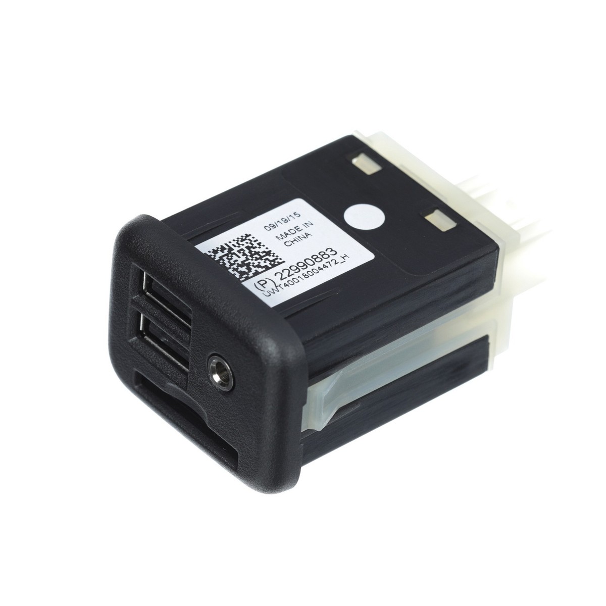 GM OEM Center Console Auxiliary Jack – Dual USB + SD Card Port – 22990883