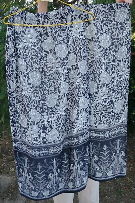 CC Courtney brand women's full-length polyester wrap Style Lounge skirt size 6