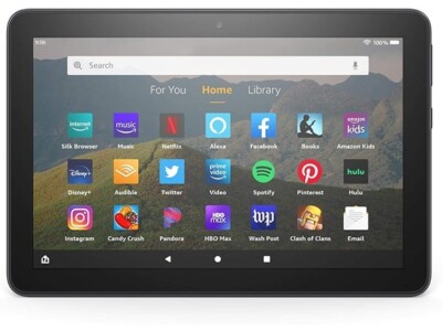 Amazon Fire HD 8 Tablet 10th Gen 8'' Display 64GB storage - Black - 12 hr battery