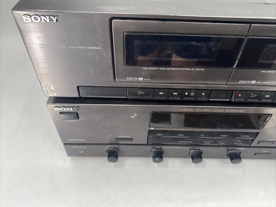 Sony TA-AV421 Stereo Amplifier TC-W421 Cassette AS-IS Working EB