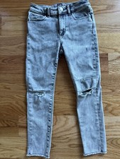 GAP Denim Girls Stretch High Rise Ankle Jegging Jeans Size 10 Large Grey
