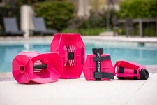Hydro-Tone Hydro-Bell & Aquastrength Fin Total Body Aquatic Fitness System Pink