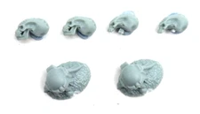 Genestealer Cult Acolyte Hybrid skulls / trophies  [40K Bits]