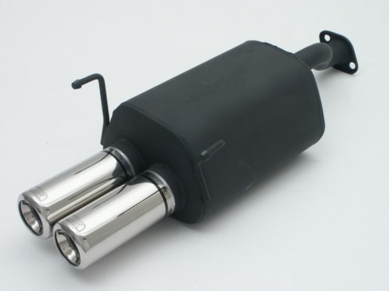 Silencieux Ulter pour Honda Civic Sport Hatchback 2001-2006 1.4i 1.6i avec double sortie ronde 80mm