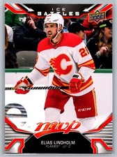 Elias Lindholm 2022-23 Upper Deck MVP Ice Battles HOCKEY #74 Calgary Flames SP