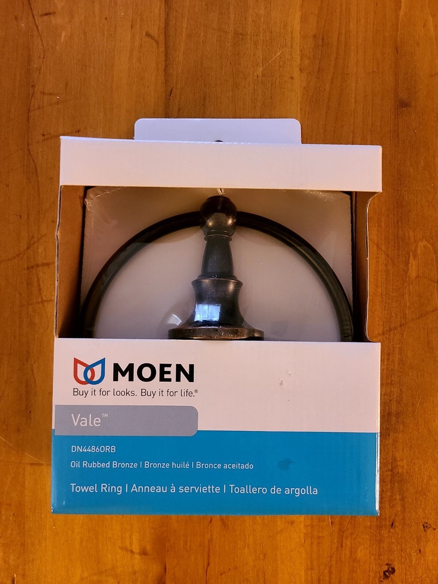 Moen Vale Collection Towel Ring Oil Rubbed Bronze DN4486ORB -Brand