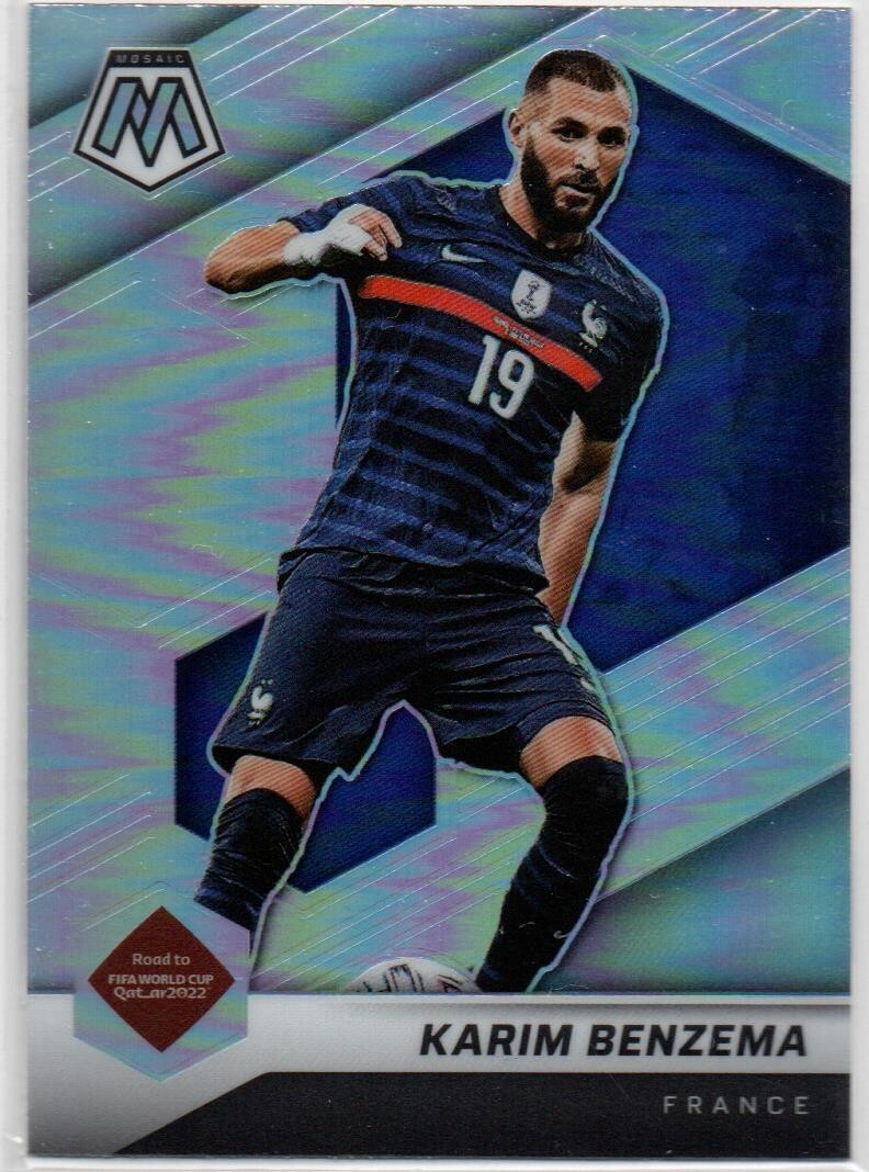 2021-22 Panini Mosaic FIFA Road to World Cup SILVER #2 Karim Benzema FRANCE 90