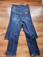 PAIR Of Vintage Levi 40547-2317 men's usa made gold Tab action JEANS SZ 40 x 30