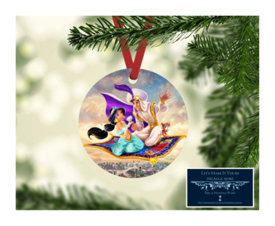 ALADDIN AND JASMINE CARPET RIDE METAL CHRISTMAS ORNAMENT | eBay