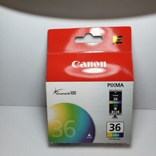 Genuine Canon Pixma 36 Color Ink Cartridge OEM Chromalife 100 CLI-36 NEW SEALED