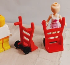 New LEGO Tools Handtruck Set Lot of 2 Wheels Hand Dolly Warehouse Equipment Gear
