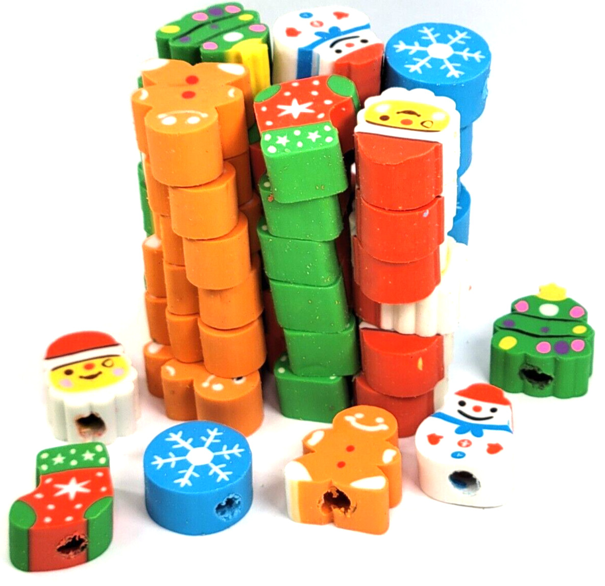 Topper Erasers Chrsitmas Pencil Topper Bumpers Holiday