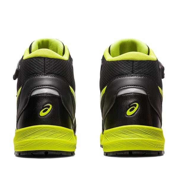 ASICS WINJOB CP216 Black Neon Lime 3E Safety Shoes 1273A076 001