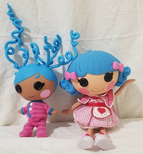 Lalaloopsy Rosy Bumps N Bruises with Little Sister Crazy Blue Hair Lot of 2 - Picture 1 of 4