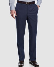 Kenneth Cole Reaction Men's Blue Slim-Fit Pinstripe Suit Separate Pants Size 37W