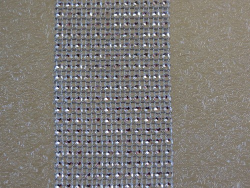 6cm Multi Colors Bling Diamante Diamond Rhinestone Mesh Ribbon Crystal Wrap - Picture 6 of 14