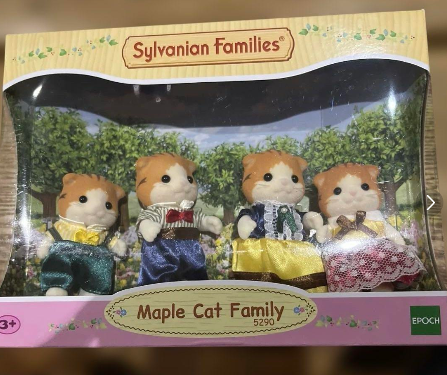 Sylvanian Families Maple Cat Family - Calico Critters FS-30 New in