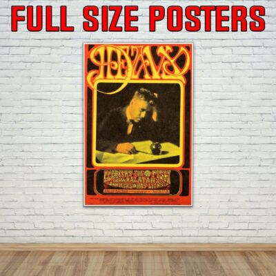 Charlatans Country Joe Dan Hicks 1968 Heavy: Live Konzert Tour Poster