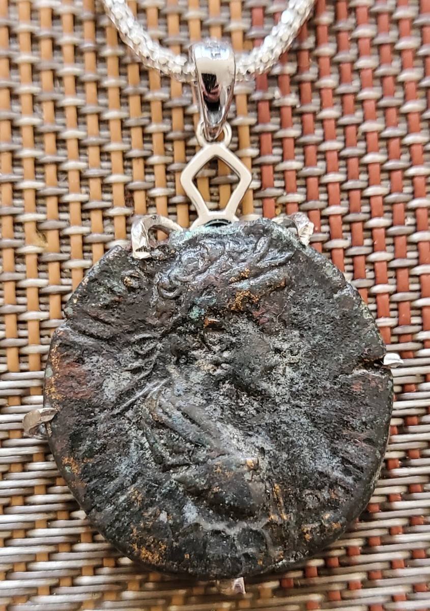 Ancient Roman Emperor Gladiator Commodus Authentic Coin Solid