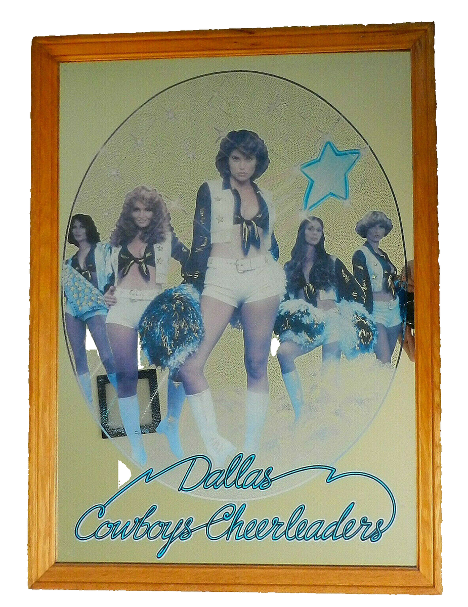 1970's Dallas Cowboys Football Cheerleader Mirror Ultra Rare