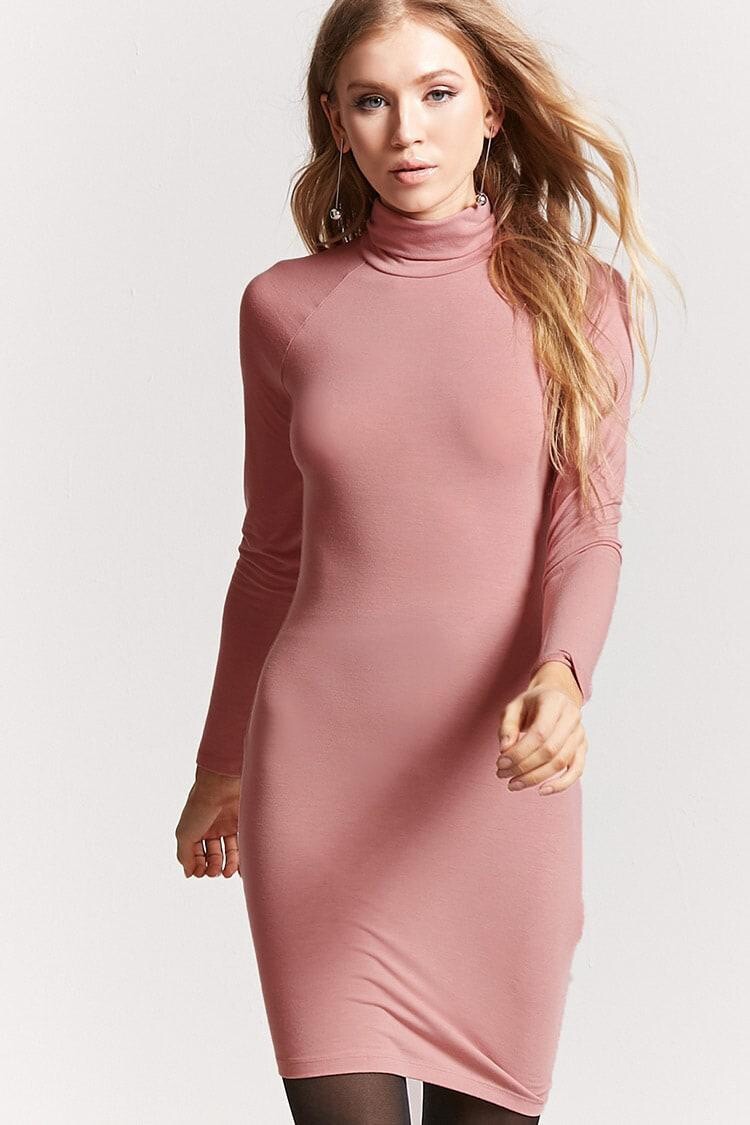 Dusty Rose Bodycon Dress S