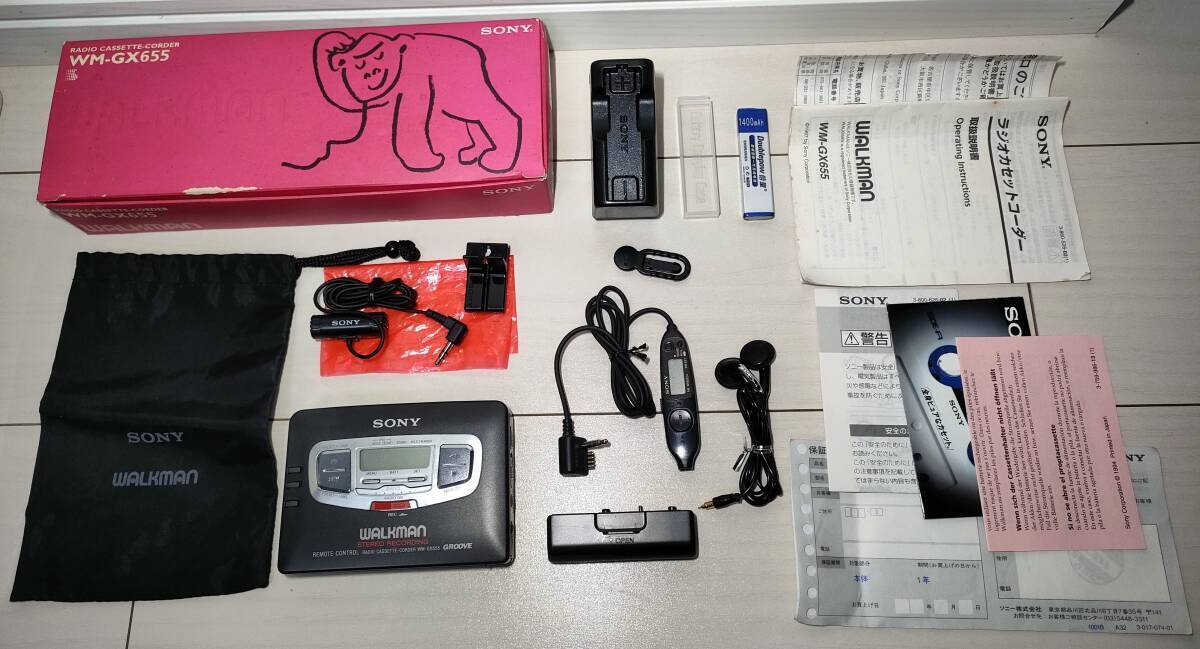 SONY Walkman radio cassette recorder WM-GX655 with box SONY Walkman radio cassette recorder WM-GX655 with box