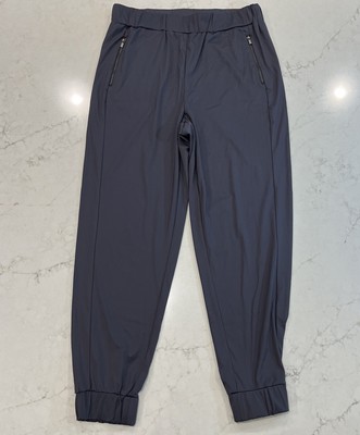 Bagatelle Collection Womens Sz M Gray Joggers Pants Zip Pockets Elastic Waist