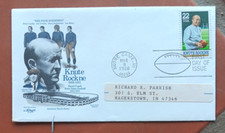 FOOTBALL KNUTE ROCKNE & THE 4 HORSEMEN OF NOTRE DAME 1988 ARTMASTER CACHET FDC