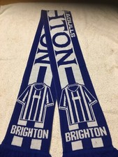 BRIGHTON FOOTBALL SCARF BRAND NEW LOW PRICE BRIGHTON FOOTBALL CLUB SCARF