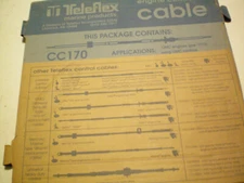 TELEFLEX #CC17006   6 FOOT 400 SERIES SHIFT/THROTTLE CABLE , FREE FREIGHT
