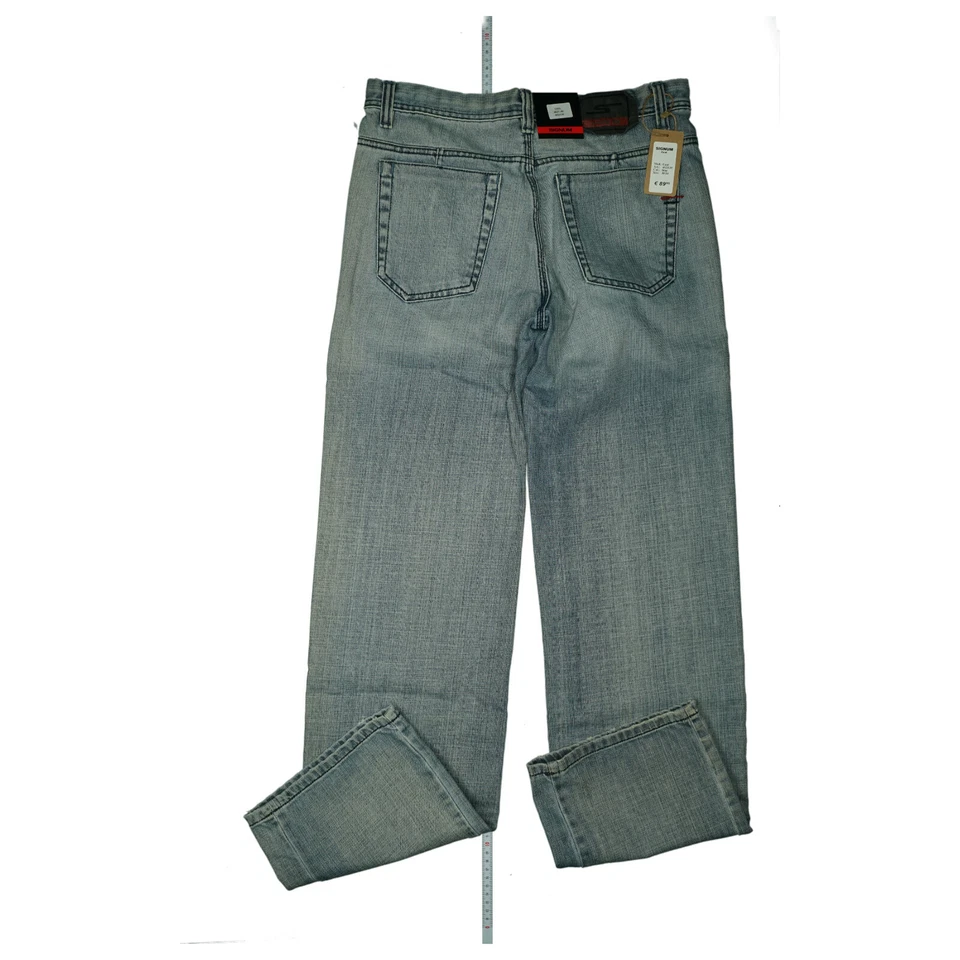 SIGNUM Pantalones Jeans Regulares De Confort Para Hombre 30/34 Azul NUEVO. - Imagen 3 de 4