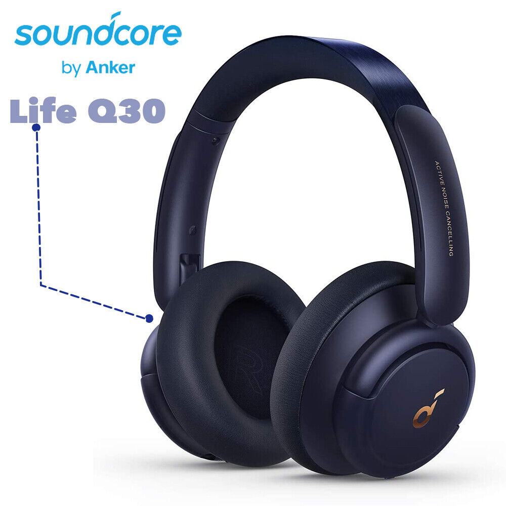 Soundcore Life Q30 Wireless Over Ear Headphones Active Noise Cancelling Headset