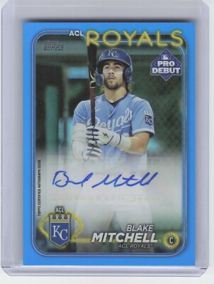 2024 Topps Pro Debut Blake Mitchell PD-106 Blue Foil Auto /150