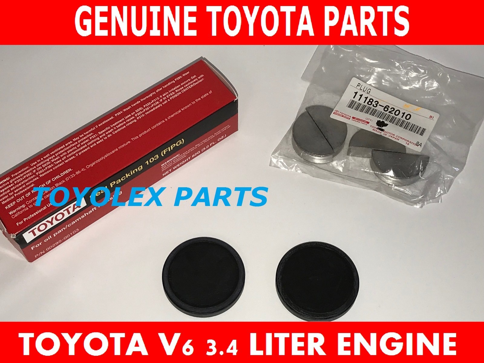 NEW GENUINE TOYOTA VALVE COVER CAM PLUGS Grelly USA