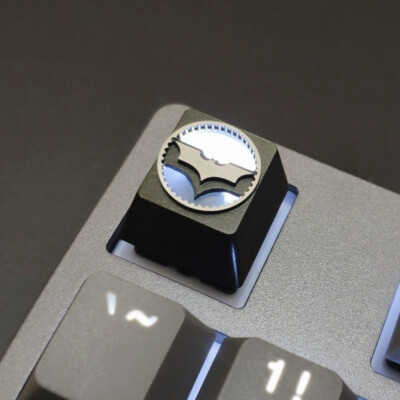 Batman The Dark Knight Searchlight Metal R4 Keycaps for MX Mechanical Keyboard
