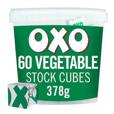 OXO 60 Full-Bodied Flavour Vegetable Stock Cubes 378 g Pack of 1