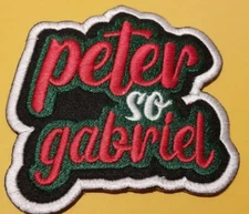 Embroidered Peter Gabriel Patch 3.5x3.5"