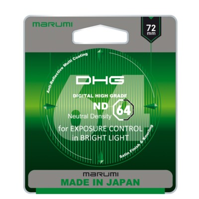 Marumi 72mm DHG Neutral Density ND64 6-Stop Filter