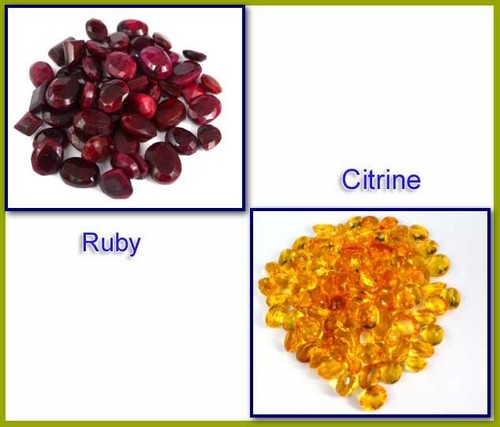 Mix Shape Ruby & Yellow Citrine 500 Ct Gemstone Lot AD1134 Investment Grade - Picture 2 of 9
