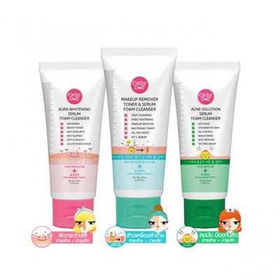 Kathy Doll Facial Cleansing Serum Foam Cleanser 3 formulas to choose from 100g