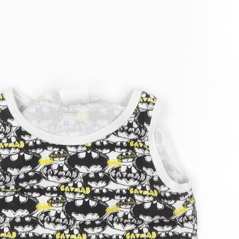 Batman Boys White Cotton blend Tank Size 3-4 Years image 7