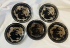 Nippon Black Silver Dragon Salad Plates  (5) VINTAGE — photo 1