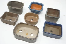 Japanese Bonsai Tree Pot Collection x7 Vintage Original from Japan 0628D12