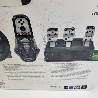 Logitech G25 Racing Wheel W/ Pedals, Shifter & Power Supply. New