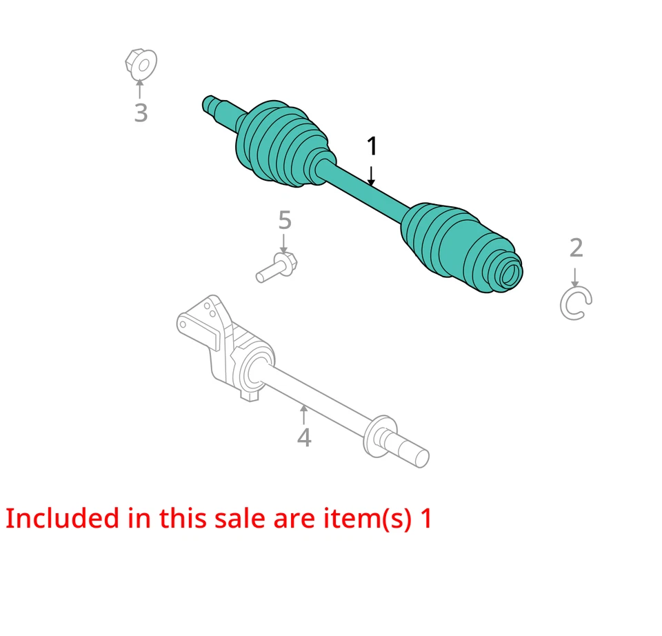 Ford Fusion 2006-2009 eje pasajero delantero CV C/V VZBX9 Foto 2 de 3