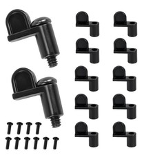 7/16 Inch Window Screen Clips with 12 Screws for Glass Door Storm Screens