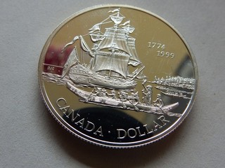 KANADA 1 DOLLAR 1999 PP FREGATTE SANTIAGO SILBER 25 31 GRAMM