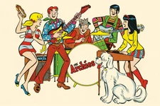 Archie And The Gang Vintage Comics 24 X 18 Inches Sweet!